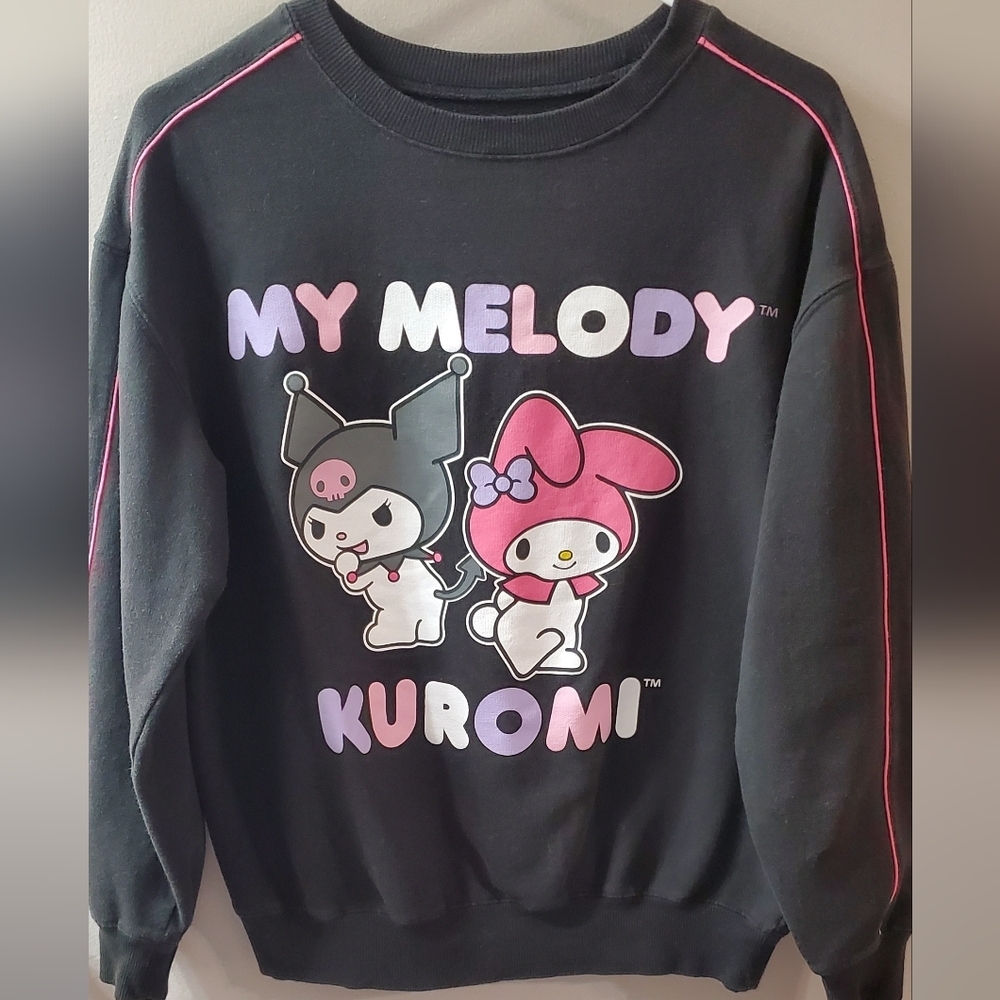 My Melody Kuromi Black Sweatshirt. SZ M - Picture 3 of 7